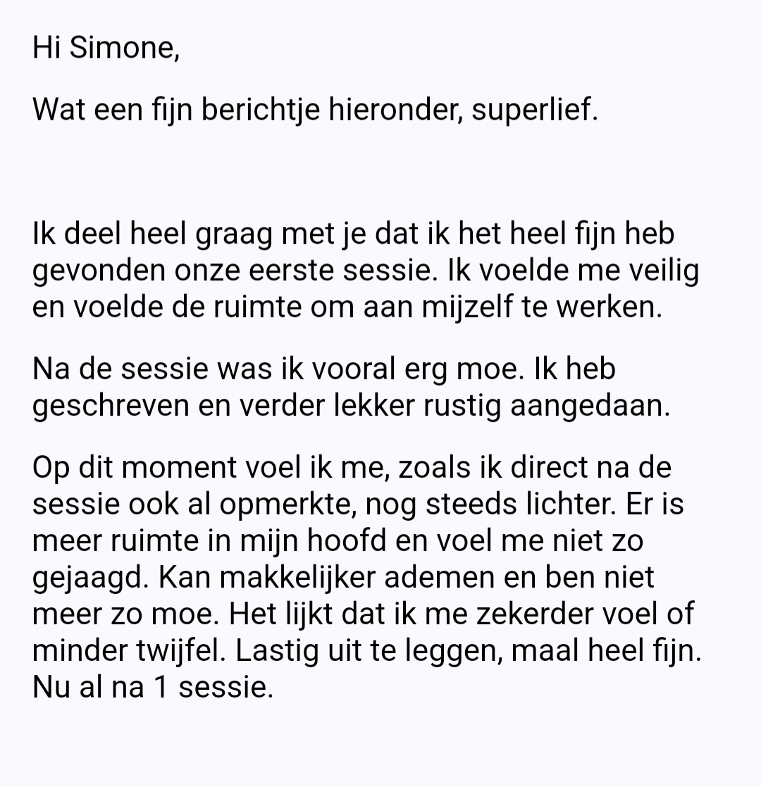 Ervaringen met lichaamsgerichte therapie en ademcoaching