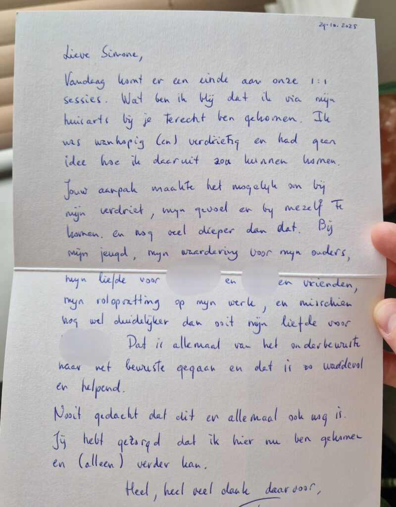 review bij studio vivendi woerden simone burggraaf therapie en coaching